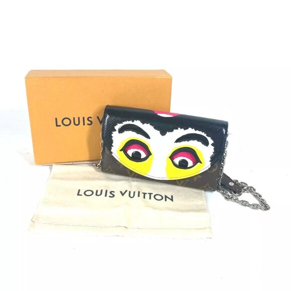 LOUIS VUITTON M43532 Epi Monogram Kansai Yamamoto Pochette Kabuki Mask 2WAY Bag - Picture 3 of 14